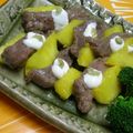 Cookingmam's cooksnap of when they made チーズソースで⁂パイン&一口ステーキ⁂.