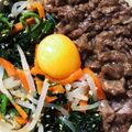 ☆なみへい's cooksnap of when they made 牛うす切り肉で☆ビビンバ丼☆.