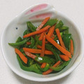 もぐ・ω・くま's cooksnap of when they made お弁当の彩りキープ！人参とピーマン炒め.
