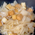 クックBD86HW☆'s cooksnap of when they made 厚揚げ、大根、玉ねぎの照り焼き.