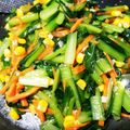 つばめ's cooksnap of when they made ∮とろりん♥小松菜とコーンの中華炒め∮.