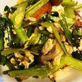 rie-rie's cooksnap of when they made ほうれん草とさつま揚げのたまご炒め.