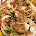 しじみじみじみ's cooksnap of when they made 子供も大好き♪鶏肉とピーマンのBBQ炒め.