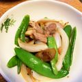 パン子♪'s cooksnap of when they made スナップエンドウのガリバタ炒め.