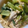 さちぶた♪'s cooksnap of when they made 優しい味【玉子とじ小松菜の煮浸し】.