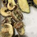 yuxtu's cooksnap of when they made マッシュルームの天ぷら♪.