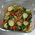 saotty's cooksnap of when they made □■きゅうりとほうれん草のゴマ和え■□.
