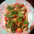 inLondon's cooksnap of when they made 焼き鯖とトマトのトースト.