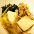 サクラポムポム's cooksnap of when they made 豚肉とネギとほうれん草 豆腐の和風煮＊゜.