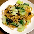 とぴうさぎ's cooksnap of when they made のりチンゲン菜の和風醤油パスタ.