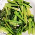 ミッツー♪'s cooksnap of when they made 小松菜のガーリック炒め.
