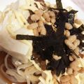 myumyuシンバ's cooksnap of when they made めんつゆで冷製和風納豆パスタ.