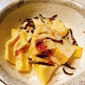 木野一平's cooksnap of when they made 筍を余さず食べよう＠姫皮の梅塩こんぶ和え.