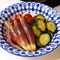ruris7's cooksnap of when they made 夏野菜のお漬物（トマト・きゅうり・茗荷）.