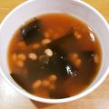 しじみごはん's cooksnap of when they made れぽ5♡納豆わかめ味噌汁♡簡単.