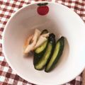 myumyuシンバ's cooksnap of when they made きゅうりとちくわのごま油和え.