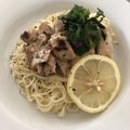 chefneko's cooksnap of when they made グリルチキンとレモンの冷製パスタ.