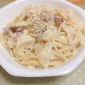 asupiki's cooksnap of when they made 濃厚！絶品ｶﾙﾎﾞﾅｰﾗ.