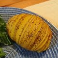 ☆quatre☆'s cooksnap of when they made ハッセルバックポテト～レンジで時短！～.
