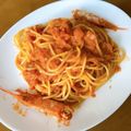 クックALPL8Z☆'s cooksnap of when they made 簡単★濃厚海老のトマトクリームパスタ.