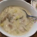 おのみぽ's cooksnap of when they made 豚肉と長ネギ、キノコの味噌豆乳スープ.