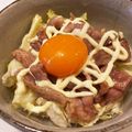 いやんのん＊'s cooksnap of when they made うちカフェごはん＊せせりの照りマヨ丼.