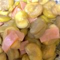 クックT89K5L☆'s cooksnap of when they made 簡単おつまみ☆空豆のガーリック炒め.