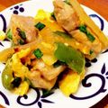 くりぴなつ6v6's cooksnap of when they made ピーマンと鶏肉のコチュマヨ玉子炒め.
