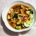 クッカーまさおちゃん's cooksnap of when they made トマトとズッキーニのかに玉炒め.