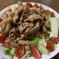 3monsters's cooksnap of when they made 水菜と豚もものサラダ.