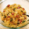 ogupi's cooksnap of when they made 電子レンジで簡単！ウインナーの和風ピラフ.