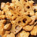 なごま's cooksnap of when they made 味付け1つ！むね肉とれんこんのコク旨炒め.