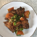 クロクロクローバー's cooksnap of when they made トマトと唐揚げのねぎポン和え.