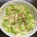 田舎のいなり's cooksnap of when they made レンジで簡単！キャベツの鮭フレーク和え.