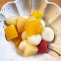 shiiffon's cooksnap of when they made お豆腐白玉ｄｅフルーツポンチ♪.