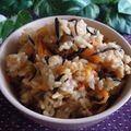 ayureo's cooksnap of when they made お煎餅でひじきの炊き込みおこわ☆.