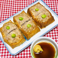 tokotann's cooksnap of when they made 厚揚げ焼売！！レンジで簡単！！.