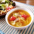 ＊ゆうこぽよよ＊'s cooksnap of when they made キャベツとミニトマトのスープ.