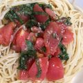 Rayryu123's cooksnap of when they made トマトと大葉の冷製パスタ.