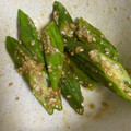 ☆tmy☆'s cooksnap of when they made 味付け簡単！オクラのごま和え.