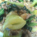 ○さゅﾝ○'s cooksnap of when they made ちんげん菜と小えびの挽き肉炒め.