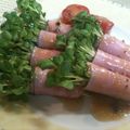 ★みさきんぐ★'s cooksnap of when they made 貝割れ大根のハム巻き.