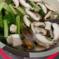 no1642's cooksnap of when they made 小松菜と椎茸、油揚げのお味噌汁.