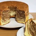 MWチャン's cooksnap of when they made 珈琲シフォンケーキ（マーブル）.