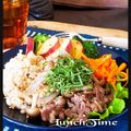 ＴＷＯＨＥＡＲＴＳ's cooksnap of when they made ランチに♫牛肉とゴボウのパスタ.