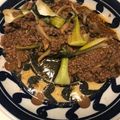 花花里's cooksnap of when they made 青梗菜の挽肉オイスター炒め.