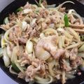 ＋SUN3's cooksnap of when they made 豚の生姜焼き☆タモリさんの真似.