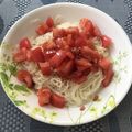 Pognu's cooksnap of when they made 爽やかトマトのぶっかけ素麺.