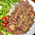 モケ缶's cooksnap of when they made 牛たたき～味噌漬け～.
