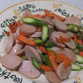 きらり流れ星's cooksnap of when they made ♡アスパラと魚肉ソーセージのマヨ炒め♡.